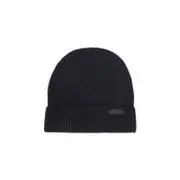 [Brioni] Brioni-Midnight Blue Wool Knitted Beanie-Uomo S STAND