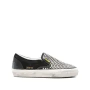[Golden Goose] Golden Goose VCE Crystal-embellished Slip-on Sneakers 36 IT BLACK