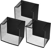 DOITOOL 3pcs Iron Mesh Memo Holder Note Papers Box for Office Desk Organization Easy Tool Installation Capacity Storage for and Supplies