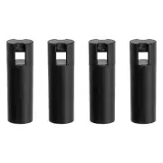4Pcs Cord Knobs, 75mm Window Blind Tassels Plastic Pull Cord, Black