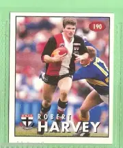 1996 AFL SELECT STICKER #190 ROBERT HARVEY, ST KILDA SAINTS