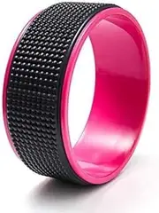 Yoga Wheel - Designed for Dharma Yoga Wheel Pose - for Stretching and Increased Flexibility-Pink