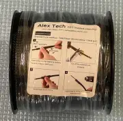 New 5 Packs Alex Tech Pet Braided Sleeving Alex Tech 100ft Black Sleeving 3/4"