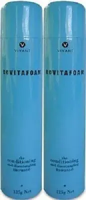 2 x Vivant Revitafoam - 125g | Conditioning & Detangling Mousse | Revita Foam