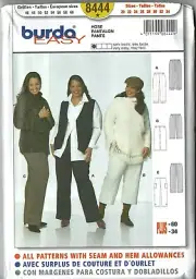 Burda 8444-Sewing Pattern - Pants in Women's Sizes 20-34