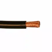 75' 4 AWG 133 Strand Type MTW Bare Copper Machine Tool Wire Black 600V