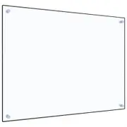 Kitchen Backsplash Transparent 80x60 cm Tempered Glass