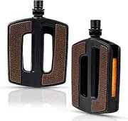 Bicycle Pedals, Bicycle Pedals City/Trekking, Comfort Pedal, Non-Slip Rubber Pedals, Bicycle Pedals Set Made of PP, Pedals Bicycle with Reflectors, StVZO, Comfort, Lightweight
