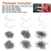2400PCS Hot Stapler Staples Repair Kit For Plastic Welder Gun Car Bumper Fender