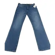 Buffalo David Bitton Relaxed Straight Jeans Stretch Denim American Wash 32x32