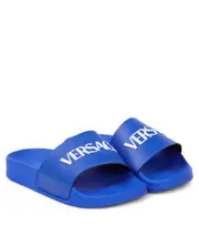 [Versace Kids] Versace Kids Logo slides UK 12.5 blue