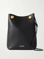 [LOEWE] LOEWE - Pebble Embellished Leather Shoulder Bag - Black - One size One size Black