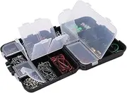 Fishing Accessories Set, 212Pcs Fishing Small Accessories Sets Multifunctional Lure Tackle with Swivel Crank Hook Storage Box