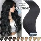 CLEARANCE/Thick Glue Tape In 100% Real Human Hair Extensions Seamless Skin Weft