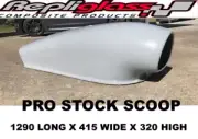 PRO STOCK DRAG LARGE BONNET SCOOP UNIVERSAL STREET RACE FLOW THROUGH SCOOP