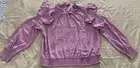 Women’s NY&C Ruffle Mockneck Top Size XL Gentle Mauve New