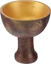 Holy Cup Resin The Last Crusade Cup Christ Chalice Crafts Religion Collectible Ornament Prop for Halloween Cosplay Costume Props(Color:Dark Red)