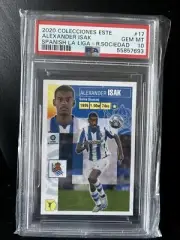 2020 Panini LaLiga Este Alexander Isak, Real Sociedad Rookie Sticker Card PSA 10
