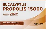 OZNEX EUCALYPTUS PROPOLIS 15000 WITH ZINC 120 CAPSULES
