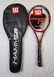 Wilson Hammer HBlaze Tennis Racket (T7537) w/ Cover - 4 3/8 in, Unstrung, MP