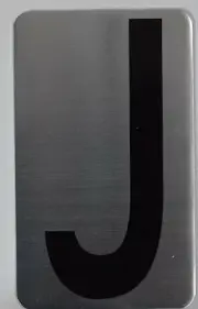House Letter Sign/Apartment Letter Sign-Letter J(Silver,3x5)-REF24-1027