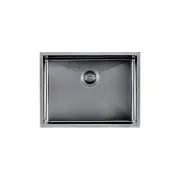 AGUZZO Stainless Steel Kitchen and Laundry Sink - 600mm Single Bowl - Gunmetal Grey - Top/Under Mount