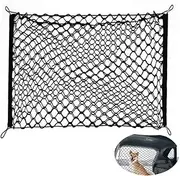 Dog Car Net Barrier for SUV,Pet Car Divider Back Seat Barrier Net,Dog Car Net Barrier,Pet Dog Net Vehicle Barriers,Dual-Layer Pet Barrier Net for Trucks, SUV, Vans, Car Net Organizer Storage Bag