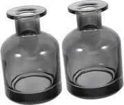 BATHVEVE 2pcs Empty Glass Diffuser Bottles: Empty Bottles for Essential Oils Fragrance - Refillable Essential Oil Diffuser Containers 150ml
