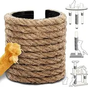 Cat Scratching Post Replacement Rope Ring - Sisal Cat Scratcher for Cat Tower, Tree & Post - Durable Accessory for Healthy Claws - Cat Toy for Large Indoor Cats.