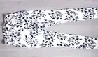 Hue Essential Denim Leggings White Black Abstract Floral Pattern Size S