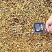 Portable Hay Water Meter, High Accuracy Tester with Backlit Display, Water Meter Probe for Ensuring Quality in Hay and Forage
