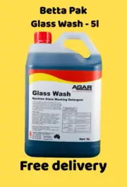 GLASS WASH 5l. - Liquid detergent for automatic glass washing machines.