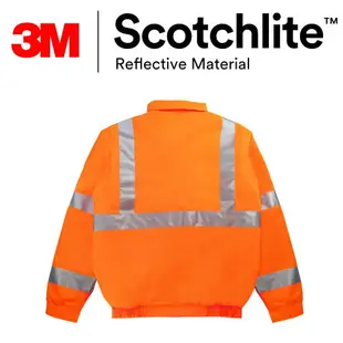 保暖全橘鋪棉反光脫袖機能鋪棉外套 3M Thinsulate Safetylite