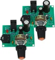 HEALEEP 2 Sets Audio Amplifier Circuit Board Low Power DIY Soldering Kit for Stereo Sound for Electronic Projects and Power Monitoring