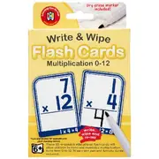 Learning Can Be Fun Write & Wipe Multiplication Flashcards
