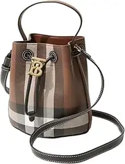 [BURBERRY] 8066213 LL MN DRAWSTRING BUCKET GC9 Women's Shoulder Bag DARK BIRCH BROWN, DARK BIRCH BROWN, Free Size