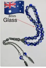 Turkish Greek Evil Eye Worry Beads Rosary Prayer Tasbih 8mm Handmade