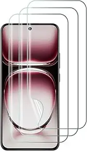 3 x Hydrogel Screen Protectors for Oppo Reno 12 Pro / 12 / Reno 11 F (6.7 inches), HD Transparent TPU, [Anti-Bubble] [High Sensitivity] [Anti-Scratch Screen Protector]