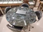 30" Labradorite Stone Round Coffee Table Top Stunning Crystal Healing Sofa Table