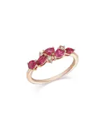 Bloomingdale's Fine Collection Ruby & Diamond Ring in 14K Rose Gold