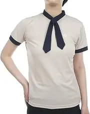 [TaylorMade] Women's Ribbon S/S Shirt Light Beige