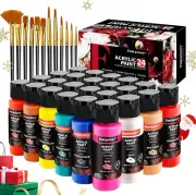 Acrylic Paint Set, 24 Colors(2Oz/60Ml), Professional Craft Paint, Art Supplies K