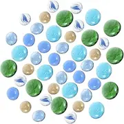 CORHAD Aquarium Ornaments River Rocks Pebbles for Indoor Plants Gravel for Fish Tank Non-deforming Decorative Stones Stylish Landscape Decor for Aquariums