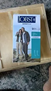 Jobst Activewear 110490 White Medical Compression Socks 20-30 mmHg size medium