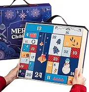 Christmas Countdown Cases – Cardboard Holders, Box Kit, Gift Storage | Fillable Advent Containers for Sweets Surprises Small Toys Winter Festive Event Packaging Calendar Craft Preparation