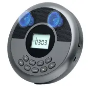 Portable Bluetooth CD Player Rechargeable Discman with Dual Speakers and2951