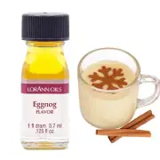LorAnn Oils StrengthFlavor Food Flavor,0125 fl oz - 3.7ml, - Eggnog
