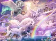 5D Diamond Painting Flying Unicorns Kit