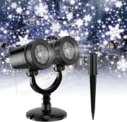 2024 Upgraded Dual-Head Christmas Snowflake Projector Light Outdoor,Ip65 Waterpr