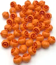 Lego 50 New Orange Pumpkin Patch Halloween Pieces